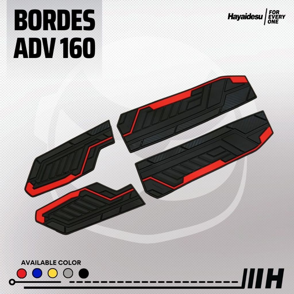 Hayaidesu Floor Step Boardrest Karpet Motor ADV 160 (2022-2025) Bordes -  Premium Quality