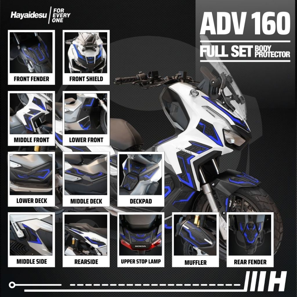 Hayaidesu Honda ADV 160 (2022-2024) Full Set Body Protector Cover