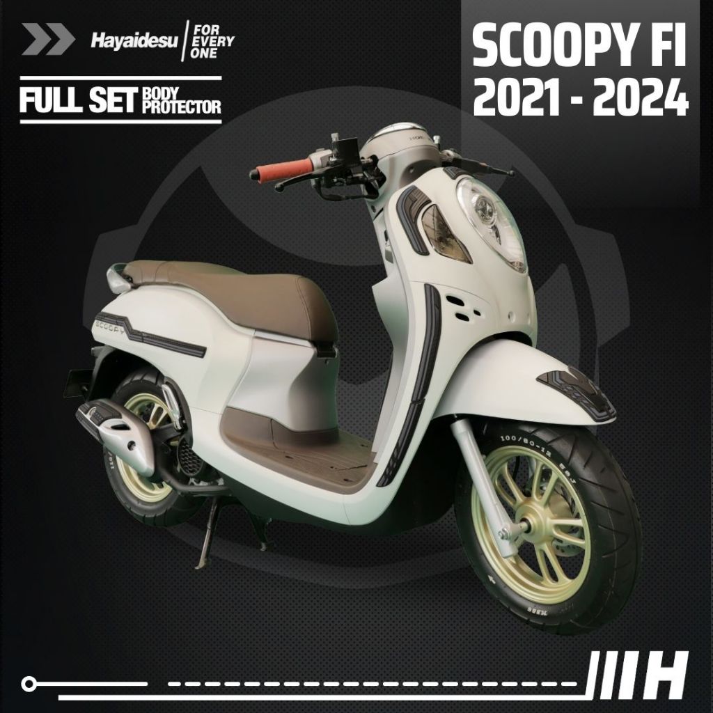 Hayaidesu Body Protector New Scoopy 2021 - 2024 Full Set Cover