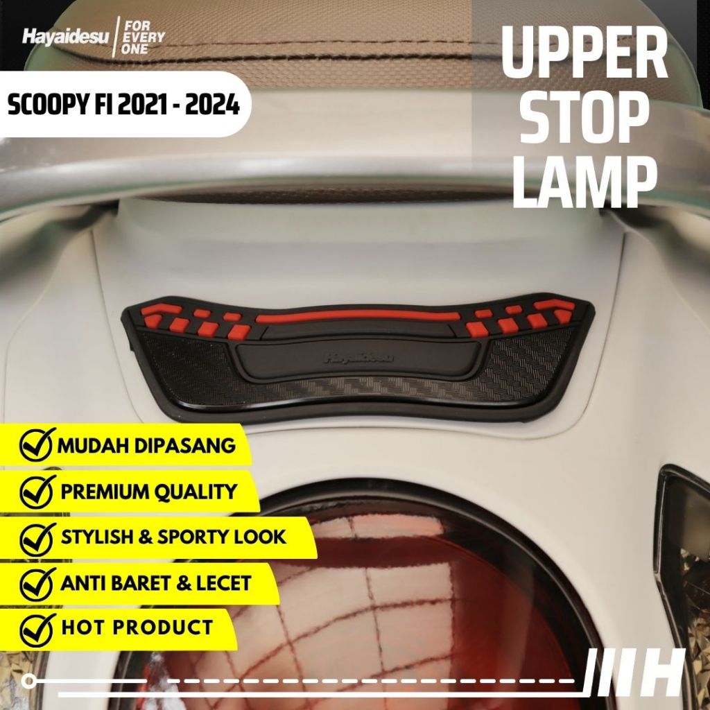 Hayaidesu New Scoopy 2021 - 2024 Body Protector Upper Stop Lamp Cover