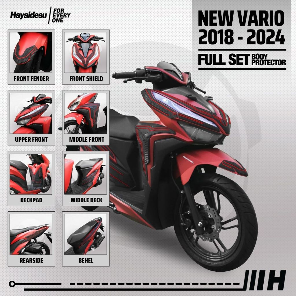 Hayaidesu New Vario Click 2018-2022 Body Protector Full Set Cover