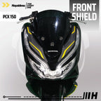 Hayaidesu Front Shield Protector Cover Honda PCX 150 Aksesoris Decal Variasi Carbon PCX 150