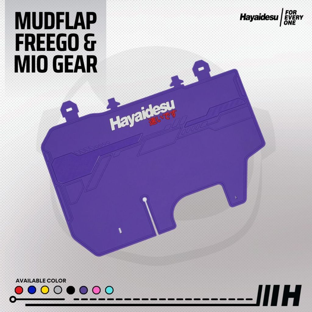 Hayaidesu MudFlap FREEGO / Mio GEAR Penahan Lumpur FREEGO / Mio GEAR Aksesoris Variasi