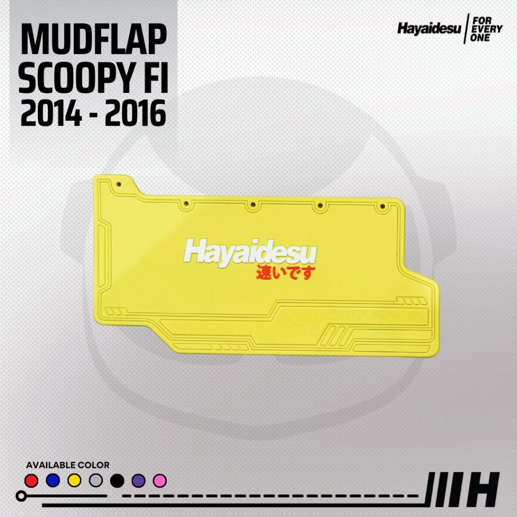 Hayaidesu Mudflap Scoopy 2014-2016 Penahan Lumpur - Premium