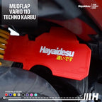 Hayaidesu Mudflap Honda Vario 110 Techno Karbu Aksesoris Variasi Penahan Lumpur