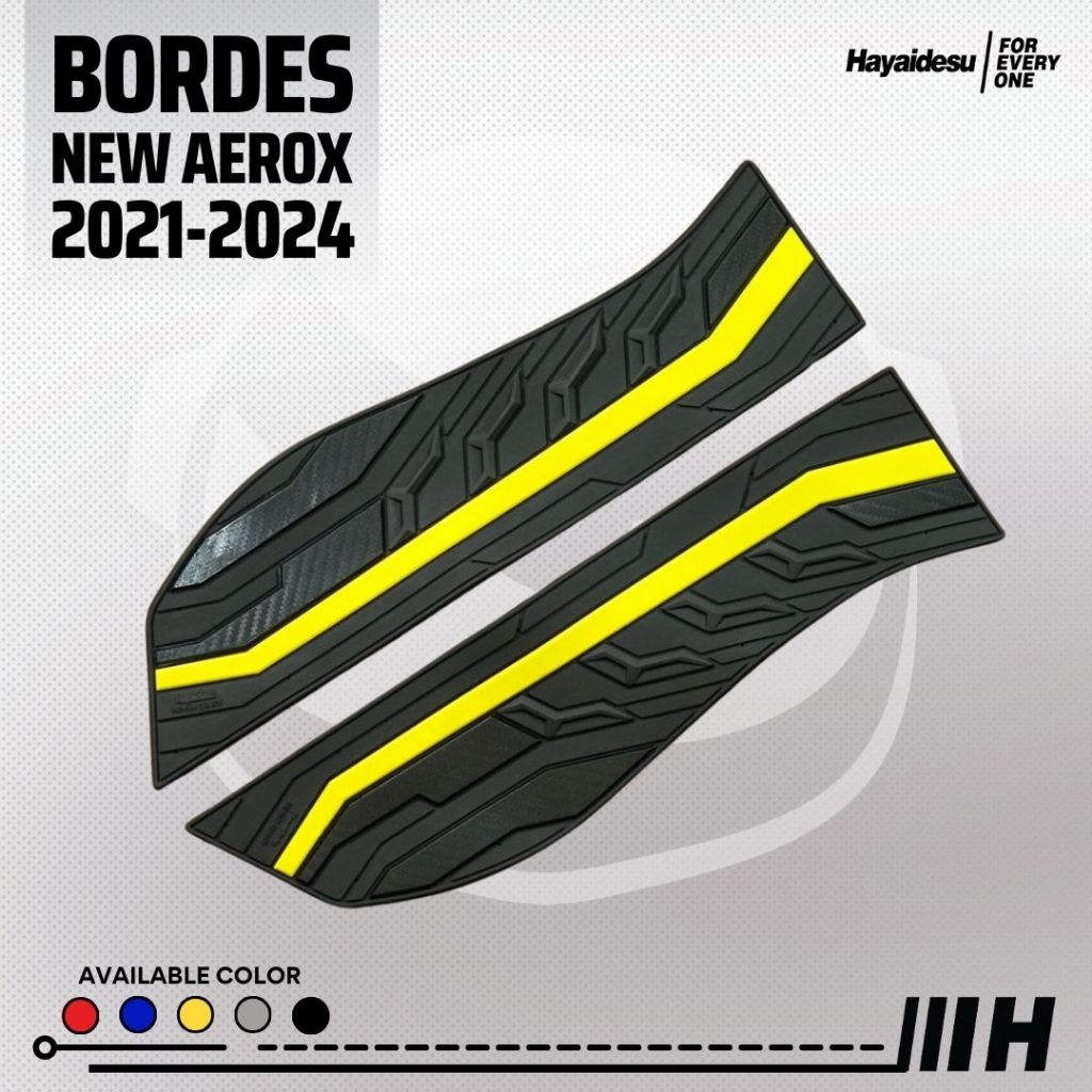 Hayaidesu Floor Step Boardrest Karpet Motor AEROX NEW CONNECTED Bordes -  Premium Quality
