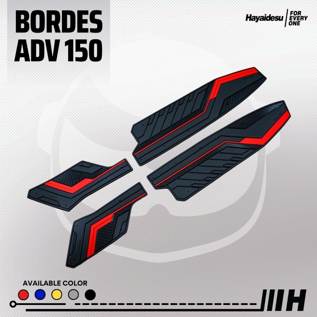 Hayaidesu ADV 150 Step Floor Boardrest Karpet Motor ADV 150 Bordes -  Premium Quality