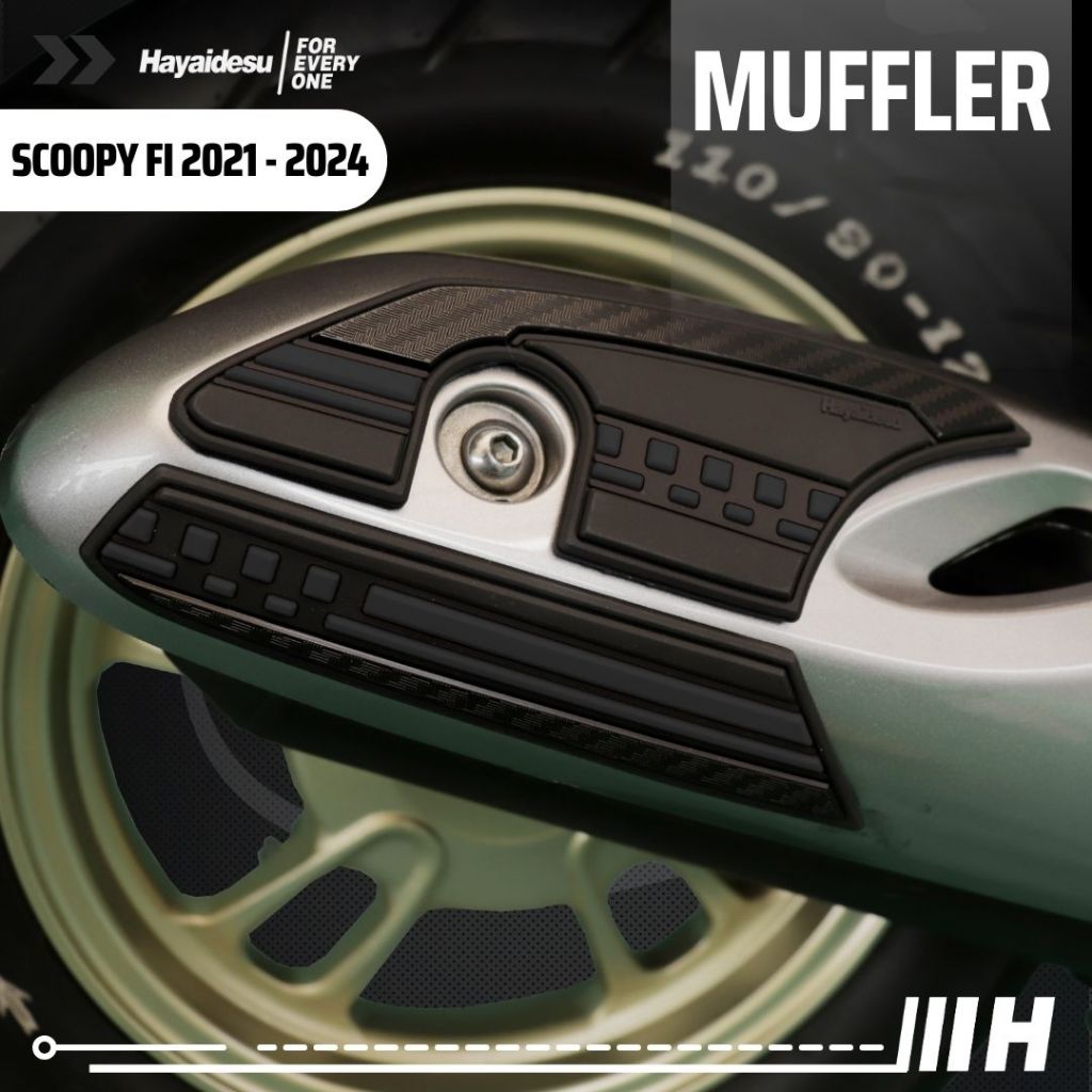 Hayaidesu New Scoopy 2021 - 2024 Body Protector Muffler Knalpot Cover