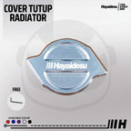 Hayaidesu Radiator Cap Cover CNC Anodize Model Blaze - COVER TUTUP RADIATOR MOTOR