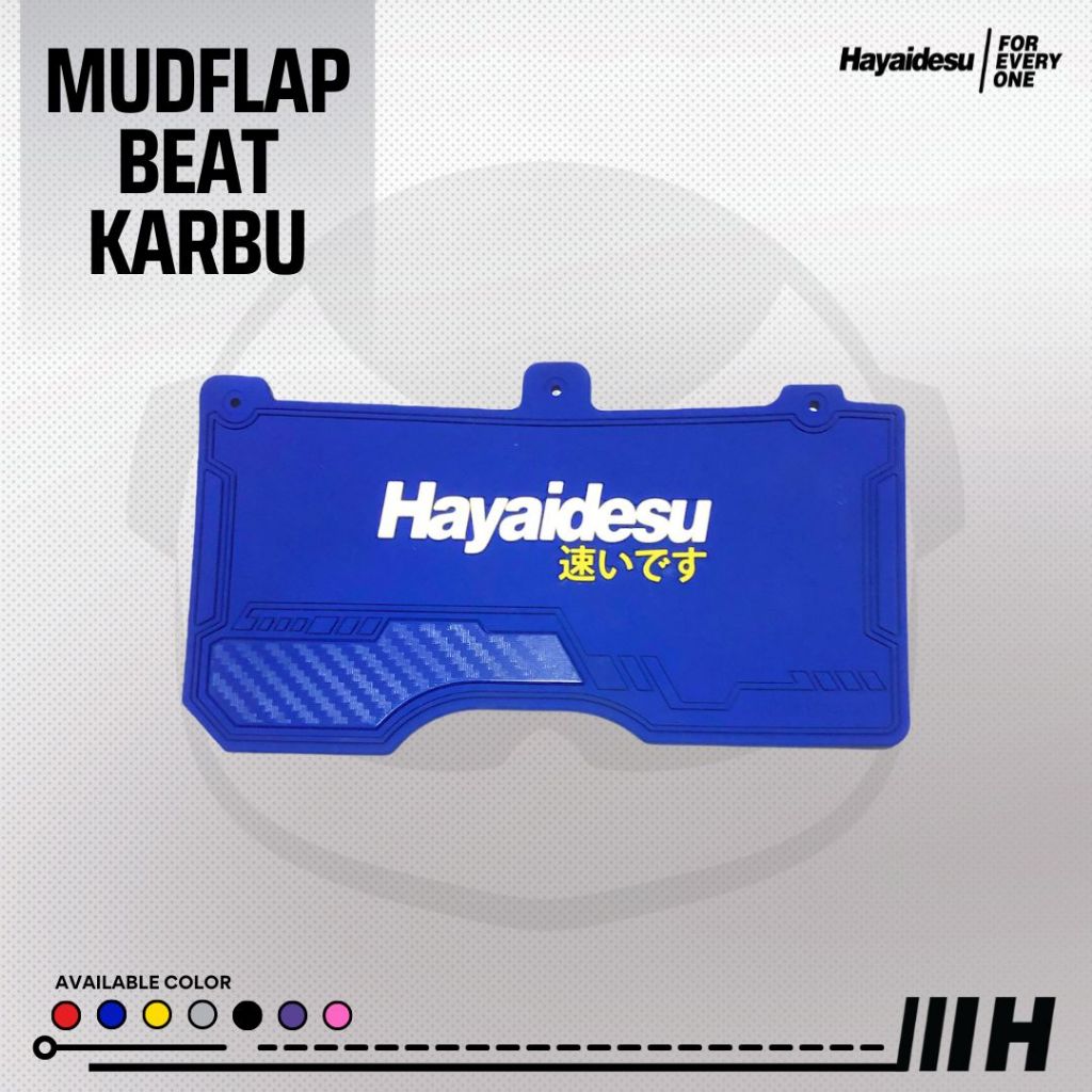 Hayaidesu Mudflap Honda BEAT CARB Karbu Aksesoris Variasi Penahan Lumpur - PREMIUM