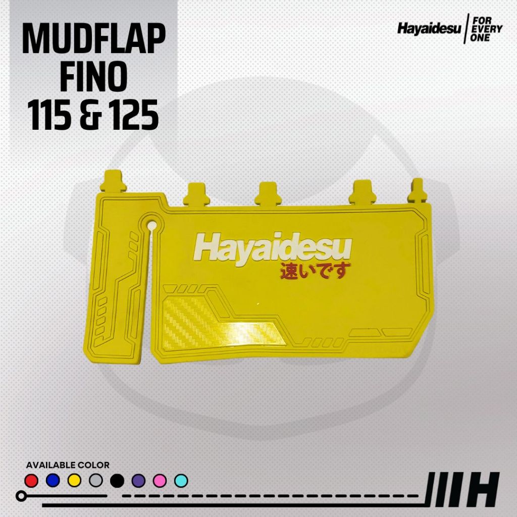 Hayaidesu Mud Flap FINO FI 115 & 125 Aksesoris Variasi Penahan Lumpur