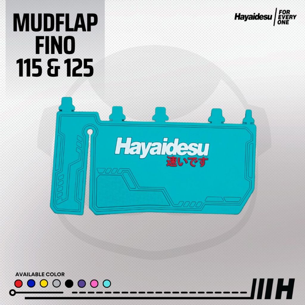 Hayaidesu Mud Flap FINO FI 115 & 125 Aksesoris Variasi Penahan Lumpur