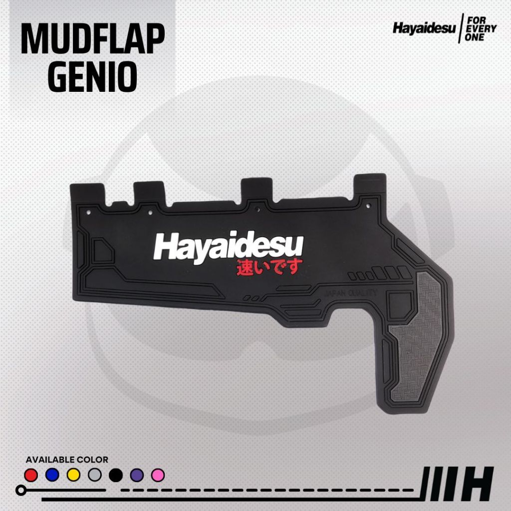 Hayaidesu GENIO Premium Mud Flap Penahan Lumpur Aksesoris Kepet Variasi