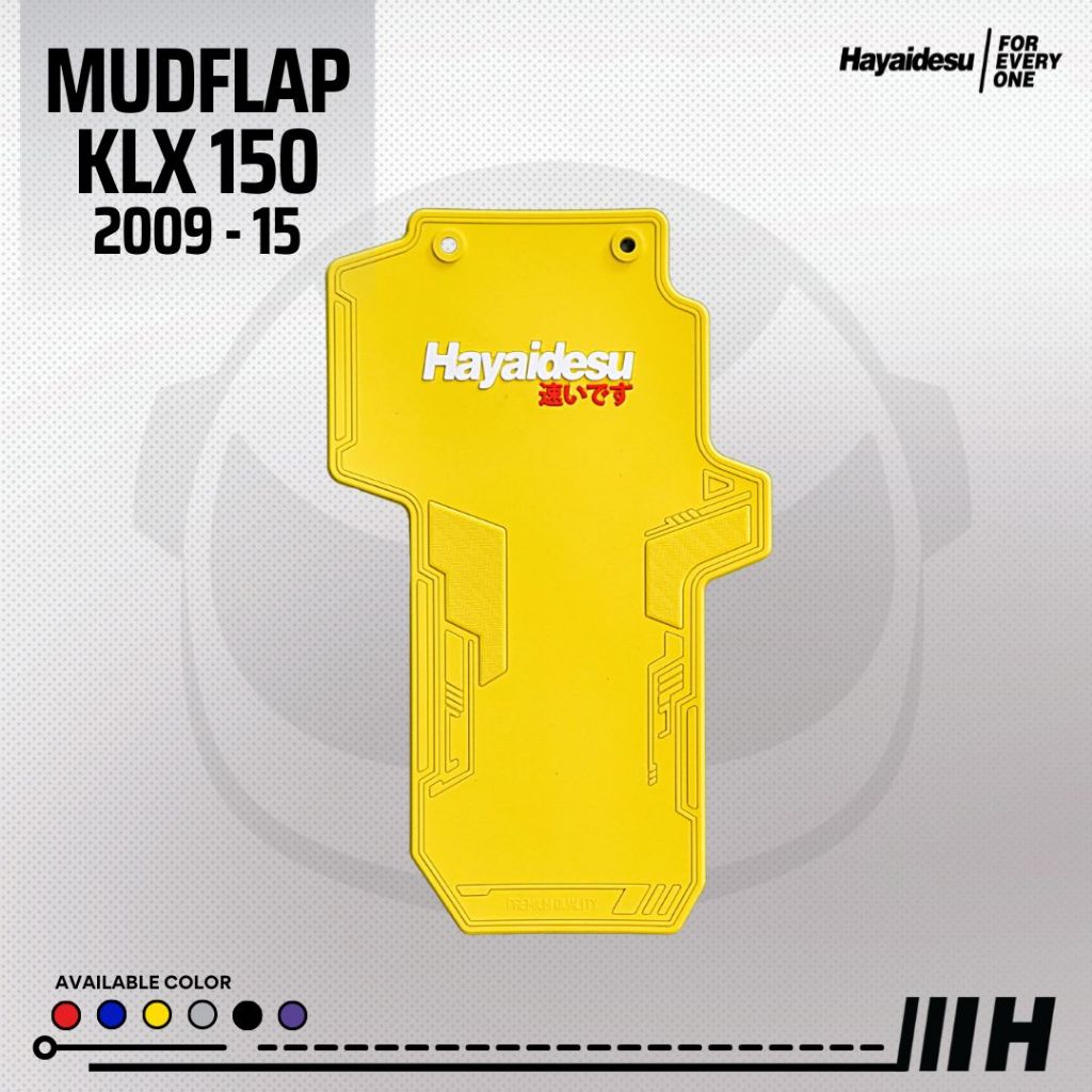 Hayaidesu Mud Flap KLX 150 Penahan Lumpur Motor ( 2009 - 2015 )