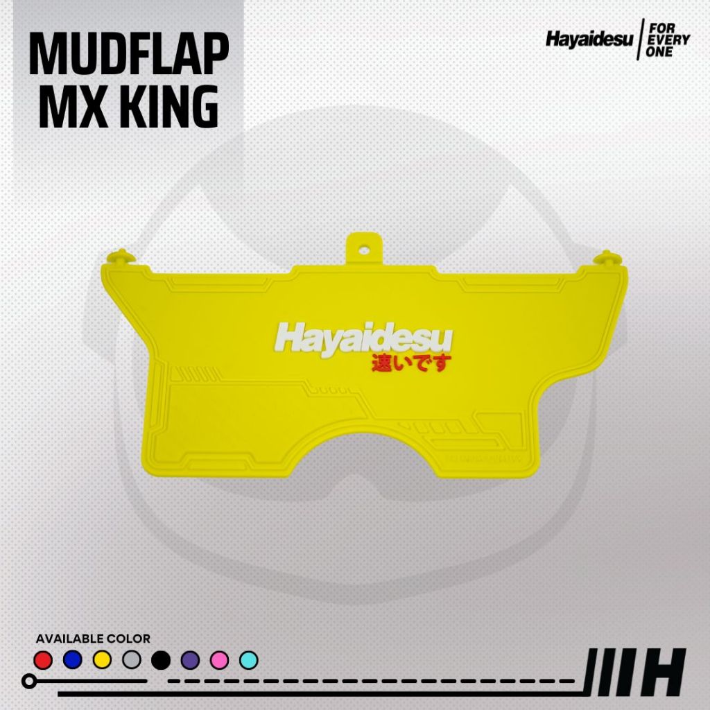 Hayaidesu Mudflap MX King Penahan Lumpur - PREMIUM