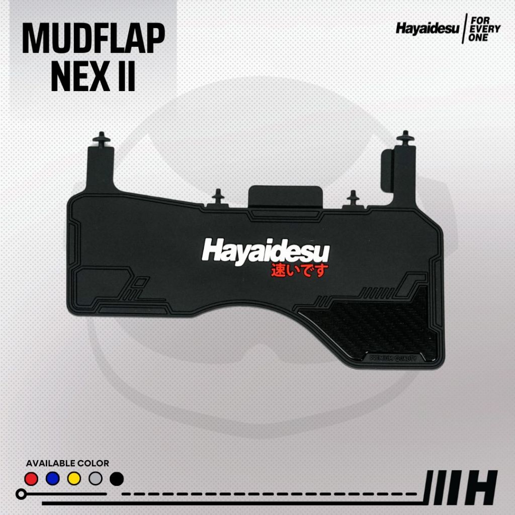 Hayaidesu Mud Flap Suzuki NEX II Penahan Lumpur Motor - Premium