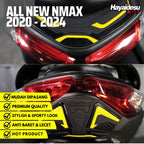 Hayaidesu All New NMAX 2020-2024 Upper & Lower Stop Lamp Cover Variasi Body Protector Aksesoris Motor