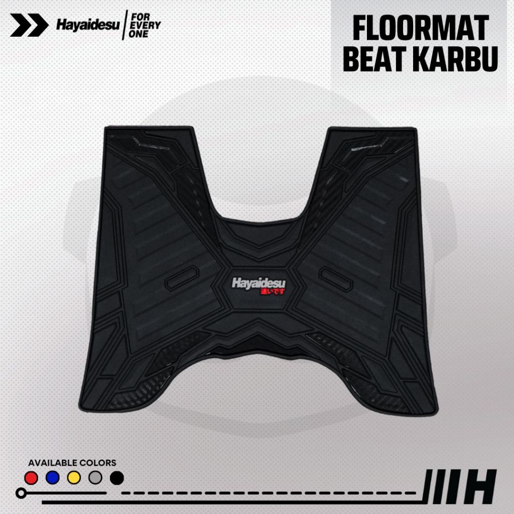 Hayaidesu Honda Beat Karbu Karpet Motor Floor Mat - Premium Quality