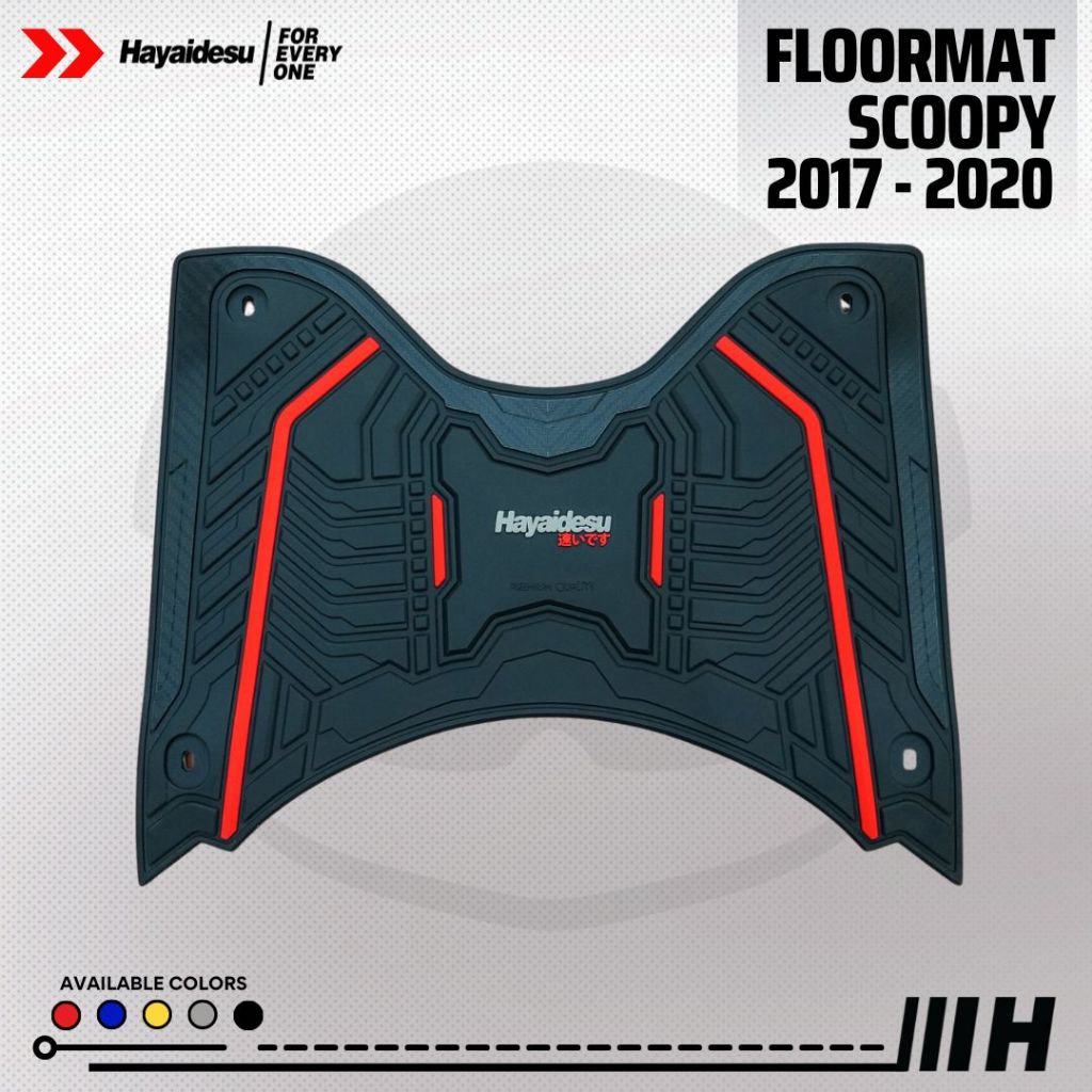 Hayaidesu Honda Scoopy Ring 12 (2017-2020) Karpet Motor Floor Mat - Premium Quality
