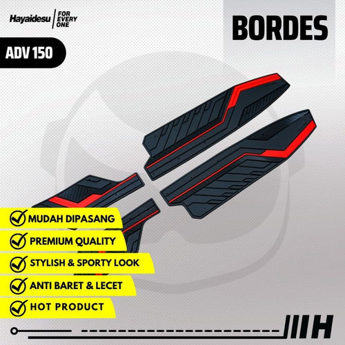 Hayaidesu ADV 150 Step Floor Boardrest Karpet Motor ADV 150 Bordes -  Premium Quality