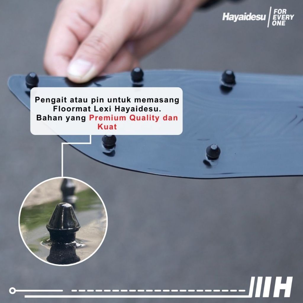 Hayaidesu LEXI 125 Floor Step Boardrest Karpet Motor LEXI 125 Bordes -  Premium Quality