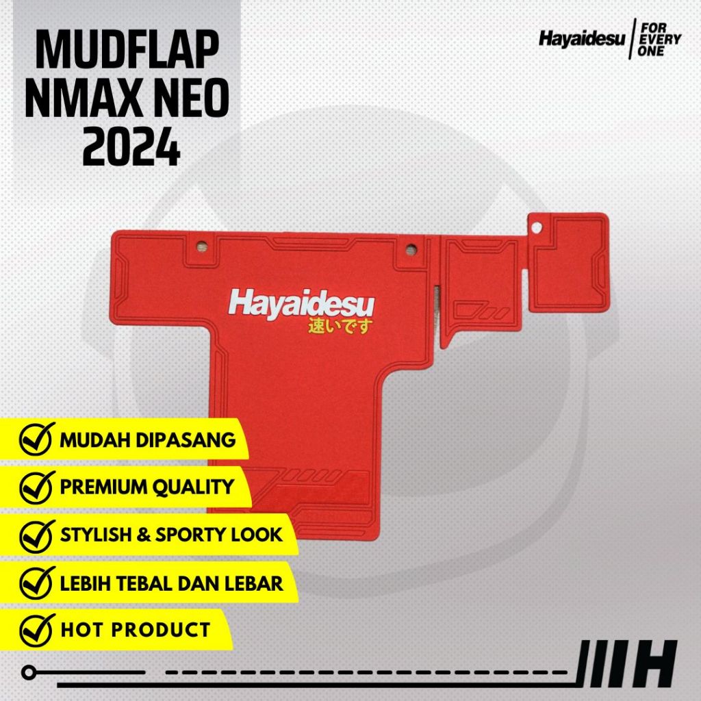 Hayaidesu NMAX NEO Mudflap Penahan Lumpur - PREMIUM