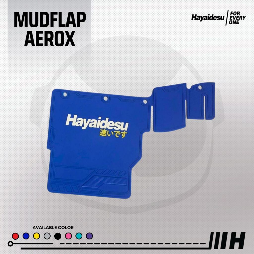 Hayaidesu Mudflap Aerox Old & New Connected Penahan Lumpur - PREMIUM