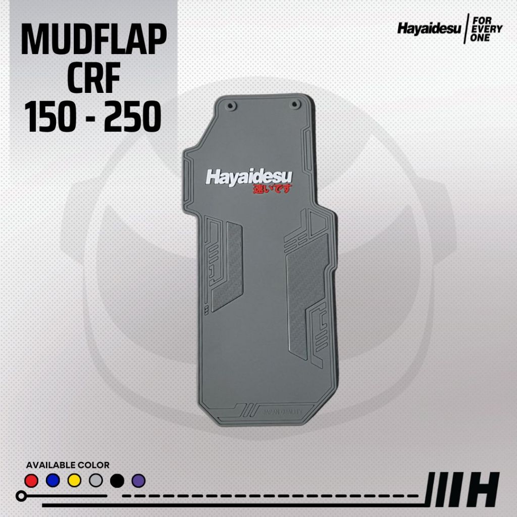 Hayaidesu Honda CRF 150L / 250 Rally Mudflap Penahan Lumpur