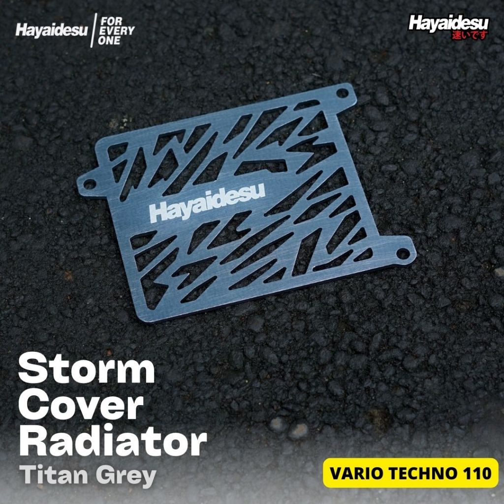 HAYAIDESU STORM COVER RADIATOR HONDA 110 ANODIZE – Vario Techno 110 Karbu