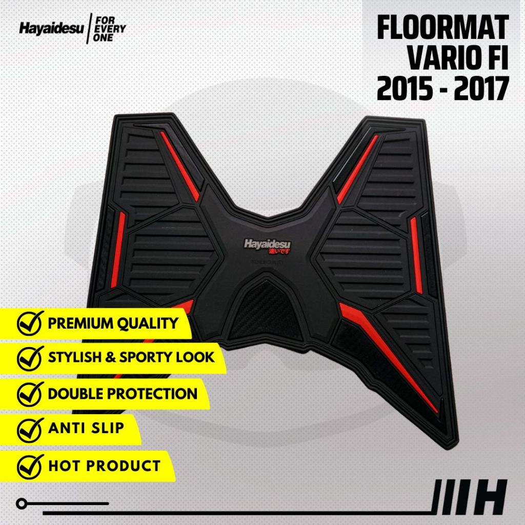 Hayaidesu Floor Mat Vario Fi 125/150/ Led Old (2015-2017) Karpet Motor - Premium Quality