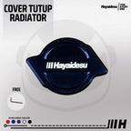 Hayaidesu Radiator Cap Cover CNC Anodize Model Blaze - COVER TUTUP RADIATOR MOTOR