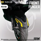 Hayaidesu Front Fender Protector Cover PCX 150 Aksesoris Decal Variasi Carbon Pelindung Spakbor