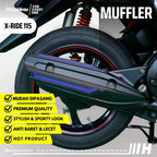 Hayaidesu XRIDE 115 Body Protector Muffler Knalpot Cover