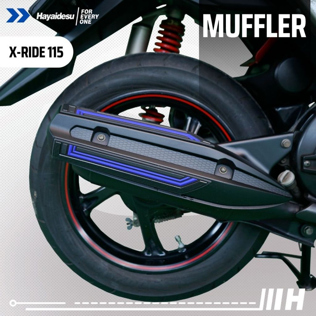 Hayaidesu XRIDE 115 Body Protector Muffler Knalpot Cover