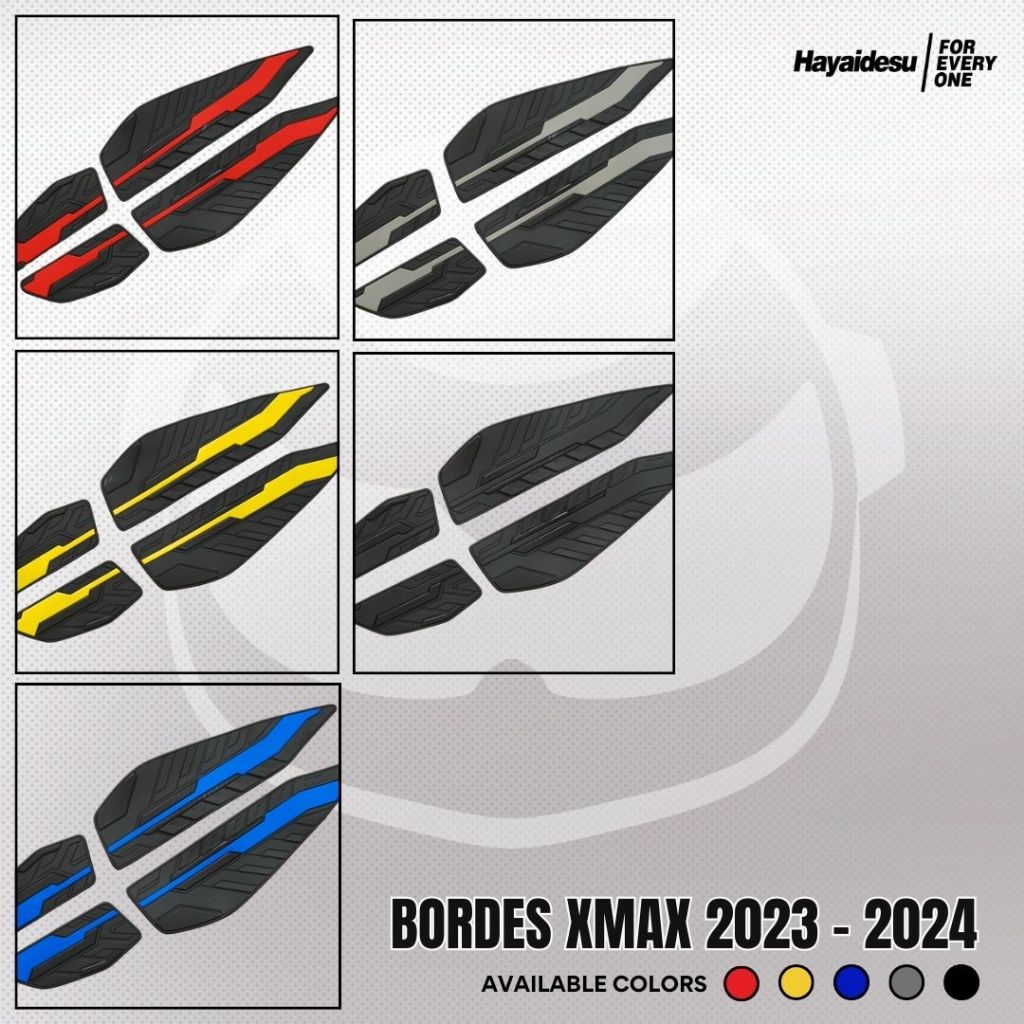 Hayaidesu Floor Step Boardrest Karpet Motor XMAX 2023-2024 Bordes -  Premium Quality