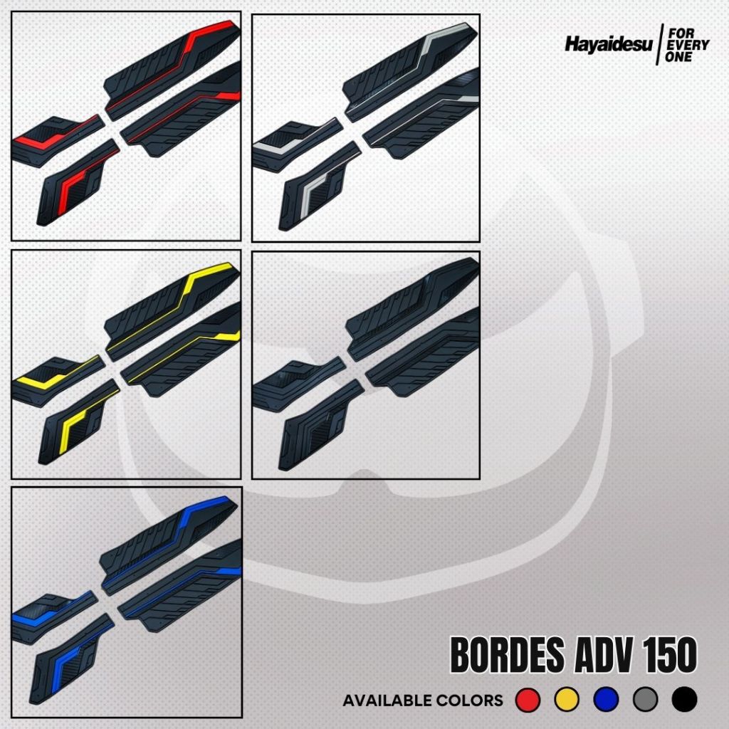 Hayaidesu ADV 150 Step Floor Boardrest Karpet Motor ADV 150 Bordes -  Premium Quality