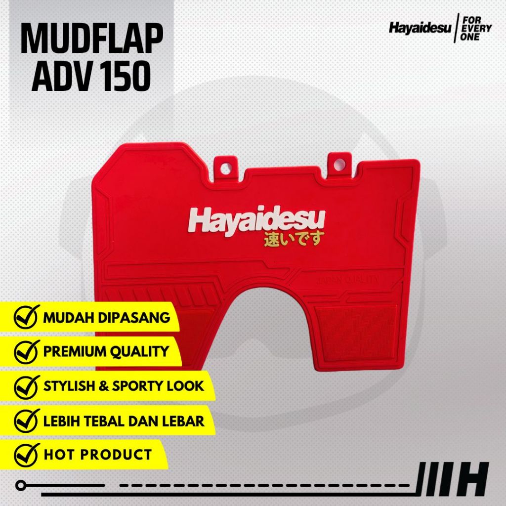 Hayaidesu Honda ADV 150 Mudflap Penahan Lumpur - PREMIUM