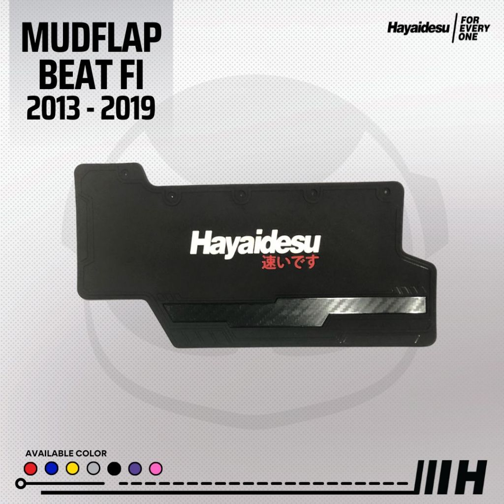 Hayaidesu Mudflap Honda Beat FI 2013-2019 / Vario 110 Fi Penahan Lumpur - PREMIUM