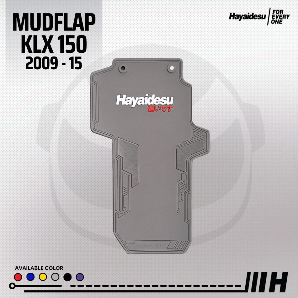 Hayaidesu Mud Flap KLX 150 Penahan Lumpur Motor ( 2009 - 2015 )