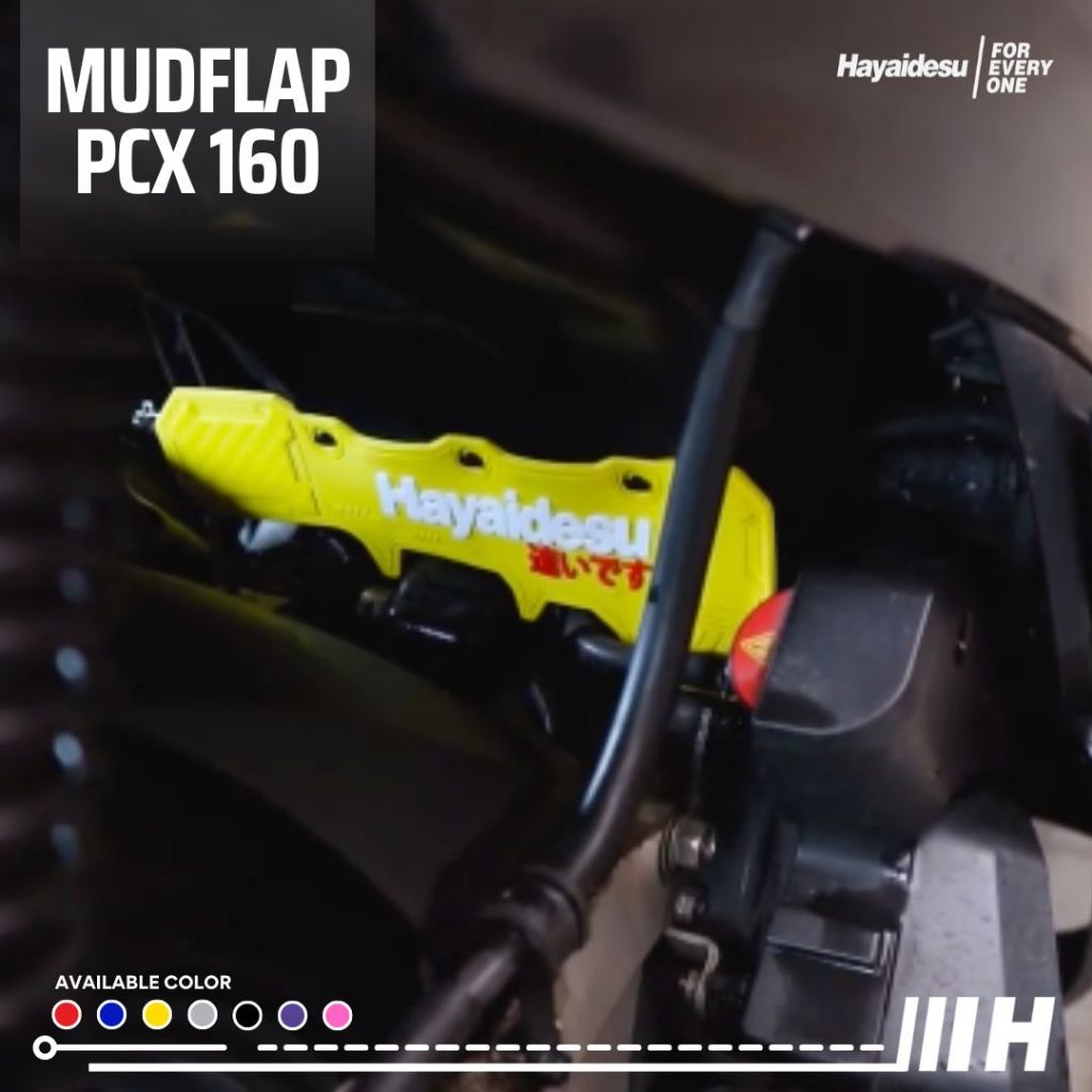 Hayaidesu Mud Flap PCX 160 (2021-2025) Penahan Lumpur Kepet Aksesoris Variasi