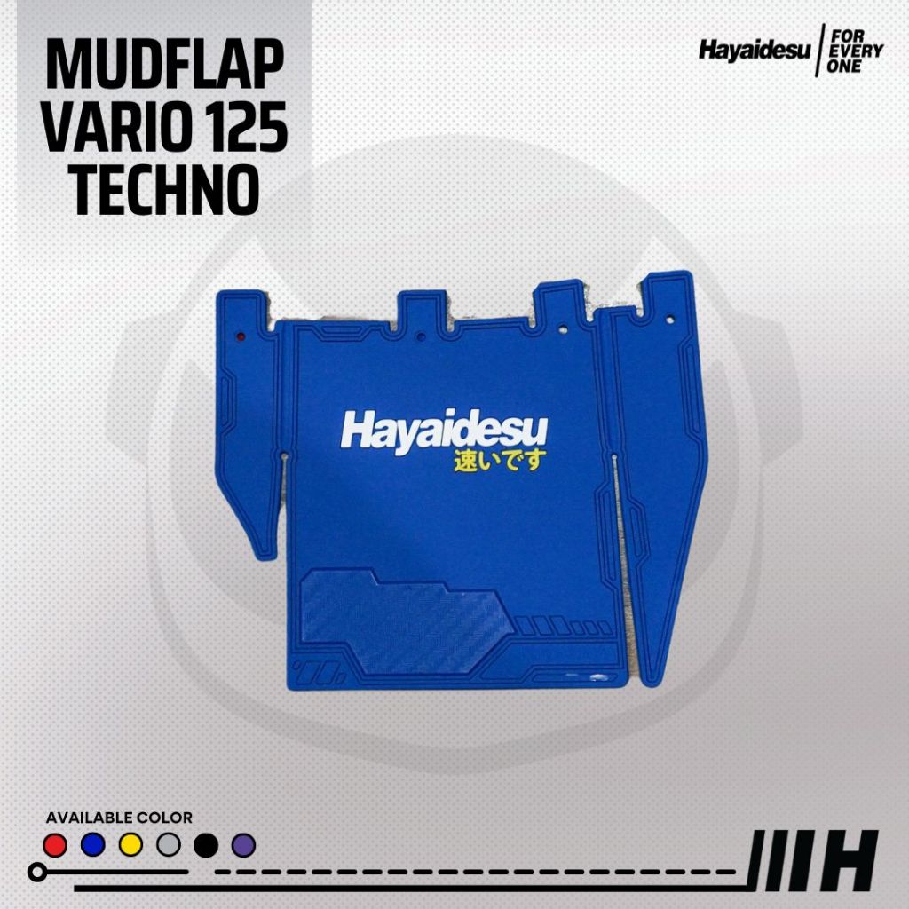 Hayaidesu MudFlap Vario 125 Techno FI / KZR (2012-2014) Penahan Lumpur Motor