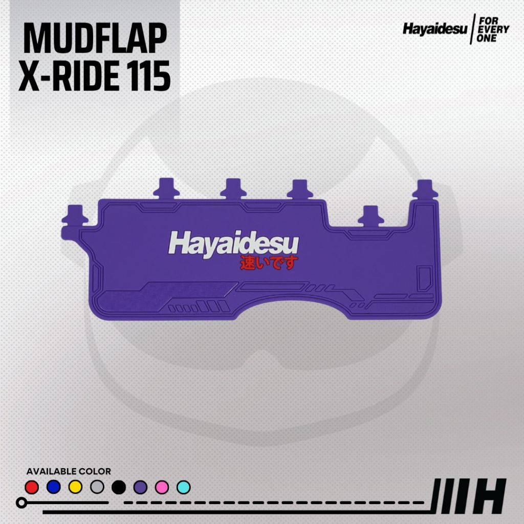 Hayaidesu Mud Flap XRIDE 115 Penahan Lumpur - Premium