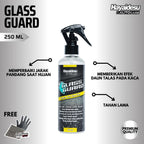 Hayaidesu GLASS GUARD - Semi Coating Kaca - Efek Daun Talas
