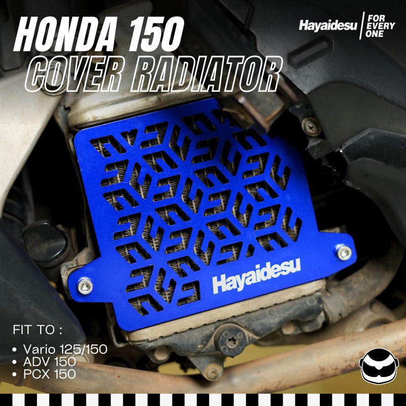 HAYAIDESU RADIATOR COVER HONDA ANODIZE – VARIO 125 , VARIO 150 , PCX 150 , ADV 150