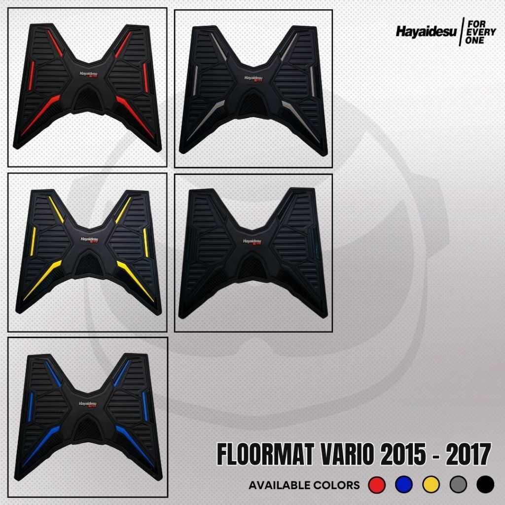 Hayaidesu Floor Mat Vario Fi 125/150/ Led Old (2015-2017) Karpet Motor - Premium Quality