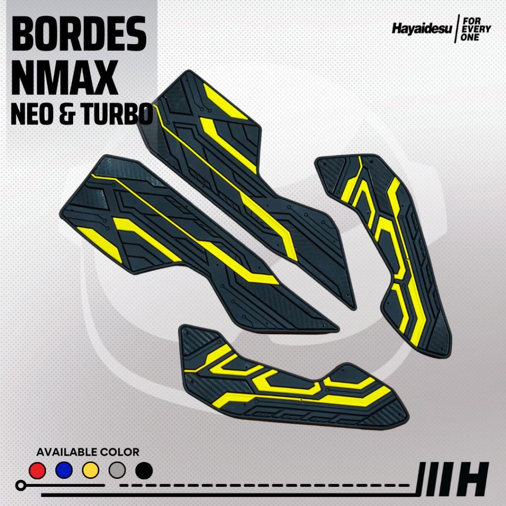 Hayaidesu Floor Step Boardrest Karpet Motor NMAX NEO & TURBO Bordes -  Premium Quality