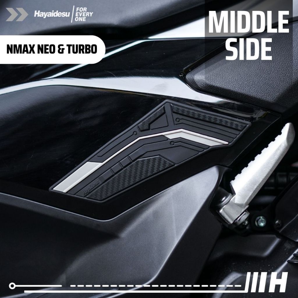 Hayaidesu Yamaha NMAX NEO & TURBO Middle Side Step Body Protector Cover