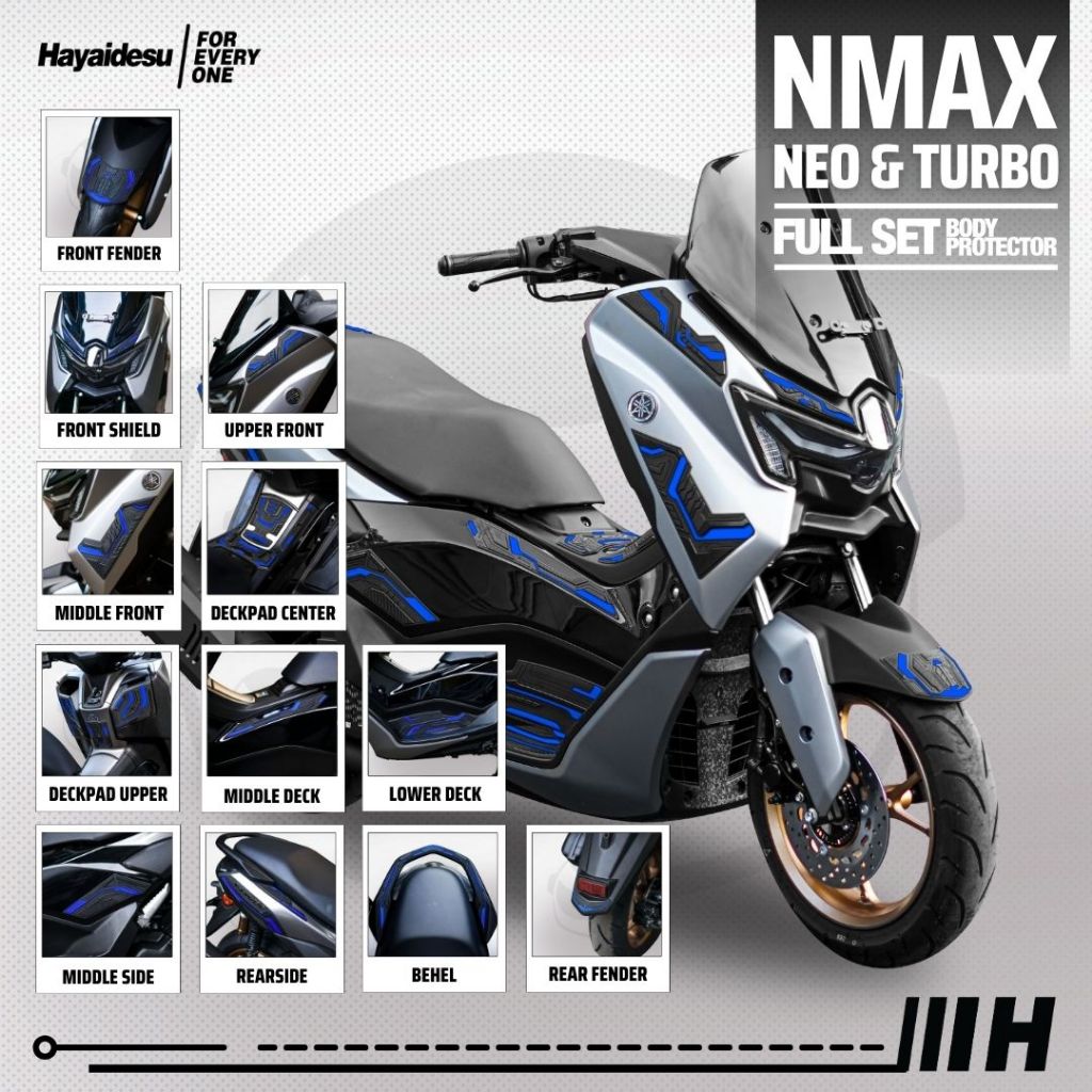 Hayaidesu Yamaha NMAX NEO & TURBO Full Sett Body Protector Cover