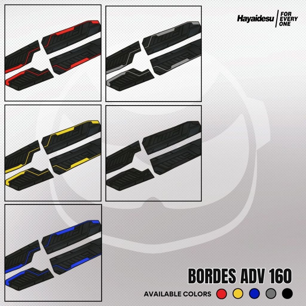 Hayaidesu Floor Step Boardrest Karpet Motor ADV 160 (2022-2025) Bordes -  Premium Quality