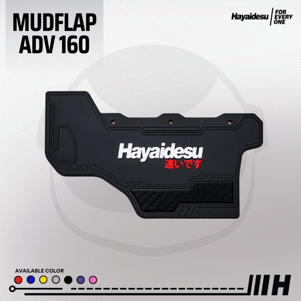 Hayaidesu Mud flap ADV 160 (2022-2026) Penahan Lumpur - PREMIUM